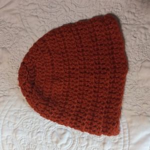 Hand crocheted beanie